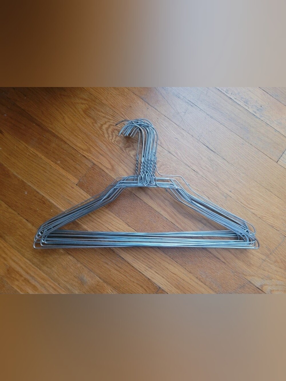INDUSTRIAL Metal Wire Hangers - Silver, 15ct